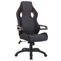 Кресло геймера Brabix Techno Pro GM-003 ткань, черная-серая, крестовина пластик