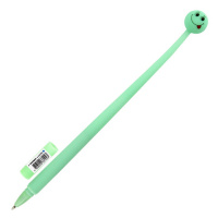 Ручка фигурная шариковая ЮНЛАНДИЯ 'Смайлик', силиконовый корпус, ассорти, СИНЯЯ, пишущий узел 0,7 мм