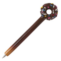 Ручка шариковая Brauberg Пончики синяя, 0.5мм, ассорти