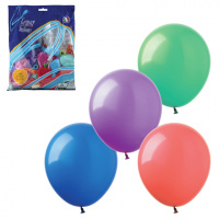 Воздушные шары Веселая Затея 12 пастельных цветов, 36см, 100шт, в пакете, 1101-0010