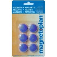 Магниты Magnetoplan Hobby d=25х8мм, 6шт/уп, синие