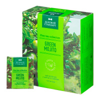 Чай Деловой Стандарт Green Mojito, зеленый мохито, 100 пакетиков