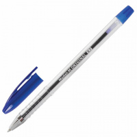 Ручка шариковая Brauberg Model-M Original синяя, 0.35мм, прозрачный корпус