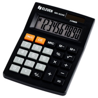 Калькулятор настольный Eleven SDC-022SR черный, 10 разрядов
