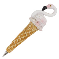Ручка шариковая Brauberg Мороженое-Фламинго синяя, 0.5мм, ассорти