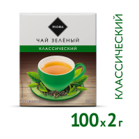 Чай Rioba Классический, зеленый, 100 пакетиков