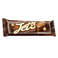 Батончик шоколадный Jets печенье-карамель, 42г