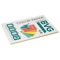 Цветная бумага для принтера Bvg Pastel желтая, А4, 50 листов, 80г/м2