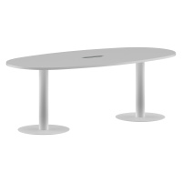 Конференц стол ПРГ-3 Белый/Белый 2200х1100х750