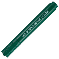 Маркер перманентный Attache зеленый, 2-3мм, круглый наконечник, полулаковый