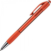Ручка шариковая автоматическая Attache Happy синяя, 0.5мм, красный корпус