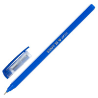 Ручка шариковая масляная STAFF Basic 'OBP-320', СИНЯЯ, корпус голубой, узел 0,7 мм, линия письма 0,3