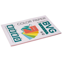 Цветная бумага для принтера Bvg Pastel розовая, А4, 50 листов, 80г/м2