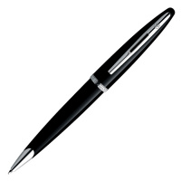 Шариковая ручка автоматическая Waterman Carene Black ST M, черный с серебром корпус, S0293950
