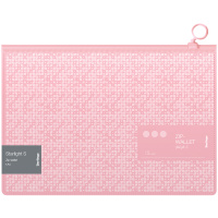 Папка-конверт на молнии Berlingo 'Starlight S', 200мкм, розовая, с рисунком