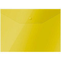 Пластиковая папка на кнопке Officespace желтая, А4, Fmk12-2