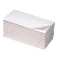 Бумажные полотенца листовые, V-сложение, 250шт, 1 слой, белые, 262252