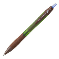 Шариковая ручка автоматическая Uni Jetstream SXN-150ECO синяя, 1мм, зелено-коричневый корпус