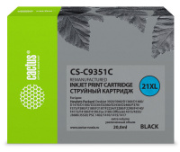 Картридж струйный Cactus CS-C9351C №21XL, 20мл, черный