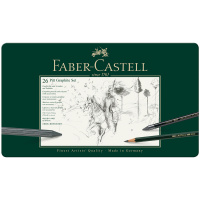 Набор карандашей ч/г Faber-Castell 'Pitt Graphite', 26 предметов, заточен., метал. кор.