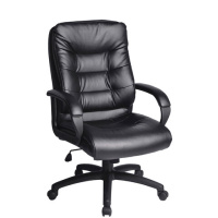 Кресло руководителя Brabix Supreme EX-503 иск. кожа, черная, крестовина пластик