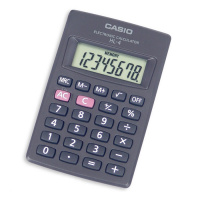 Калькулятор карманный Casio HL-4А черный, 8 разрядов