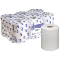 Бумажные полотенца Luscan Professional в рулоне, белые, 143м, 2 слоя, 6 рулонов