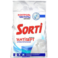 Порошок для машинной стирки Sorti 'Контроль чистоты', антибактериальный, 6кг