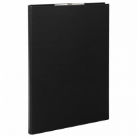 Папка-планшет с зажимом Staff Everyday черная, А4, картон-бумвинил