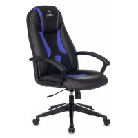 Кресло игровое ZOMBIE VIKING-8/VIKING-8N/BL-BLUE, PL, экокожа черный/синий, топ-ган (до 180кг)