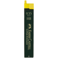 Грифели для механических карандашей Faber-Castell 'Super-Polymer', 12шт., 0,35мм, HB