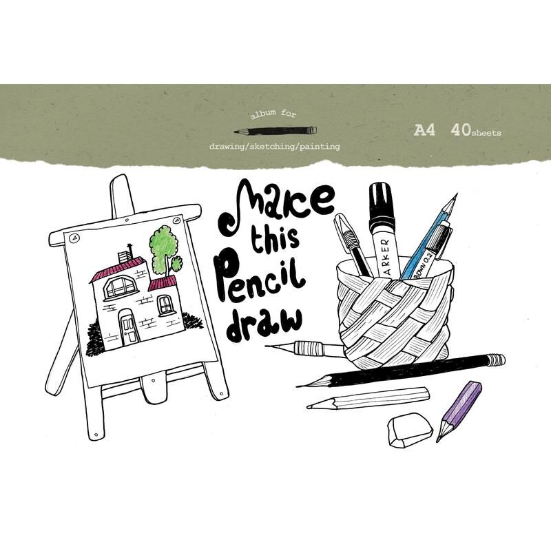 фото: Альбом для рисования №1 School Draw, А4, 100г/м2, 40 листов, на скрепке