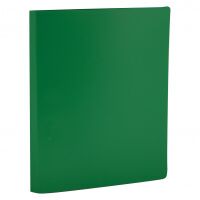 Пластиковая папка с зажимом Officespace зеленая, А4, 15мм