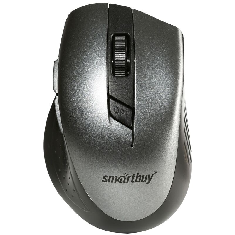 фото: Мышь беспроводная Smartbuy ONE 602AG, серый, черный USB, 6btn+Roll