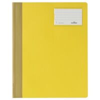 Скоросшиватель пластиковый Durable желтый, А4+, 2500-04