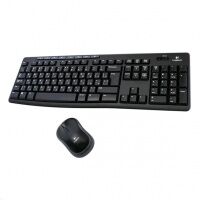 Комплект клавиатура+мышь беспроводной Logitech Wireless Combo MK270, черный, USB
