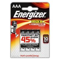 Батарейка Energizer Max AAA LR03, 1.5В, алкалиновая, 4шт/уп