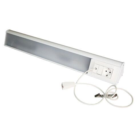 фото: Светильник светодиодный прикроватный с розеткой и кнопкой вызова, левосторонний, СНС-16/40-ДЛ, 01073