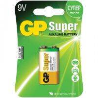 Батарейка Gp Super Alkaline 6LR61 Крона, 9В, алкалиновая