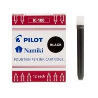 Чернила для маркеров Pilot IC-50 Capless черные, в патронах, 12шт/уп