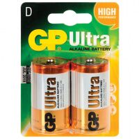 Батарейка Gp Ultra D LR20, 1.5В, алкалиновая, 2шт/уп