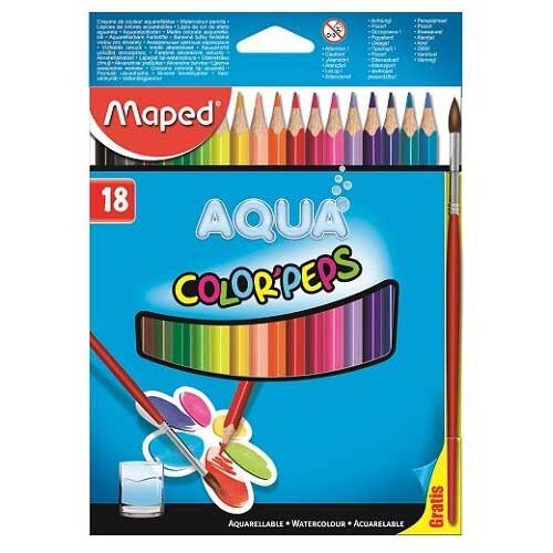 фото: Набор акварельных карандашей Maped Color'Peps 18 цветов, с кистью, 836012
