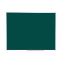 Меловая доска Officespace 120х90см, зеленая, лаковая, магнитная, алюминиевая рамка, полочка