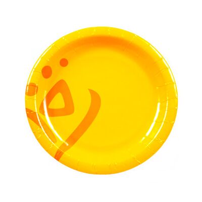 фото: Тарелка одноразовая Huhtamaki Whizz d=15см, желтая, 100шт/уп