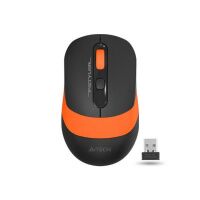 Мышь компьютерная A4 Fstyler FG10, беспроводная, 2000dpi, черный/оранжевый