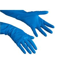 Перчатки нитриловые Vileda Professional голубые Комфорт, M, 148172