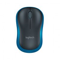 Мышь беспроводная оптическая USB Logitech Wireless Mouse M185, 1000dpi, черно-синяя