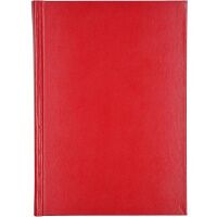 Ежедневник недатированный Альт Sidney Nebraska красный, А5+, 136 листов, кожзам
