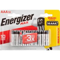 Батарейка Energizer Max AAA LR03, алкалиновая, 10шт/уп