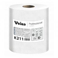 Бумажные полотенца Veiro Professional Comfort K211, 150м, 1 слой, белые